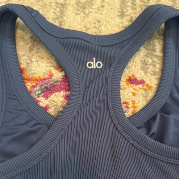 ALO Yoga Blue Tank Top - Picture 6 of 7